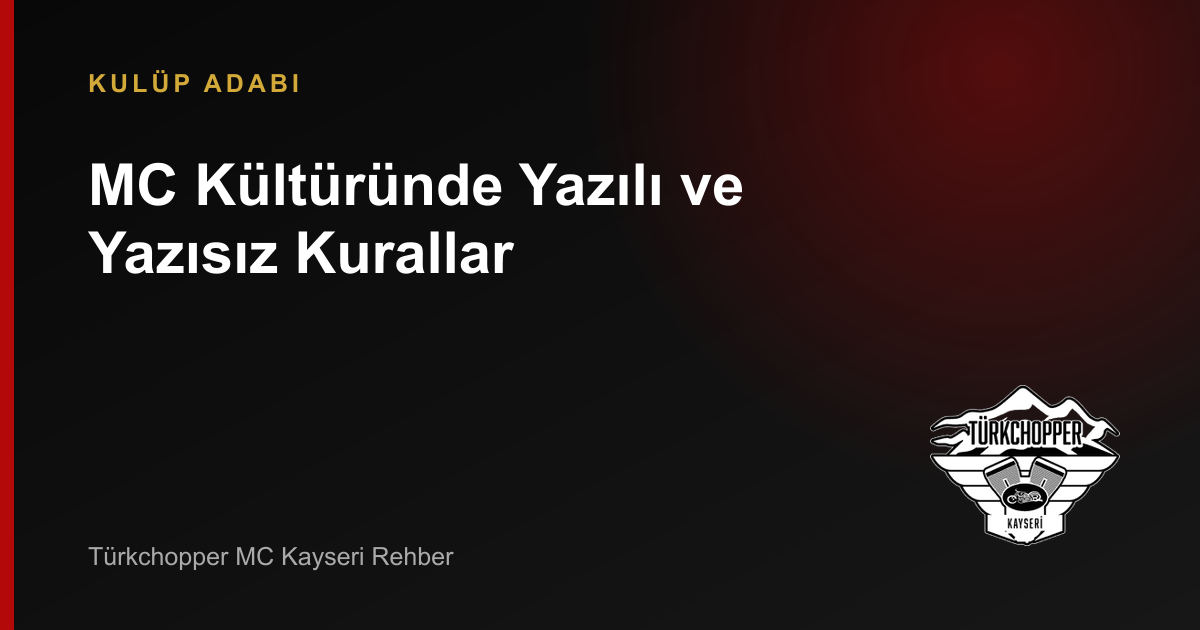 MC Kültüründe Yazılı ve Yazısız Kurallar rehber kapağı