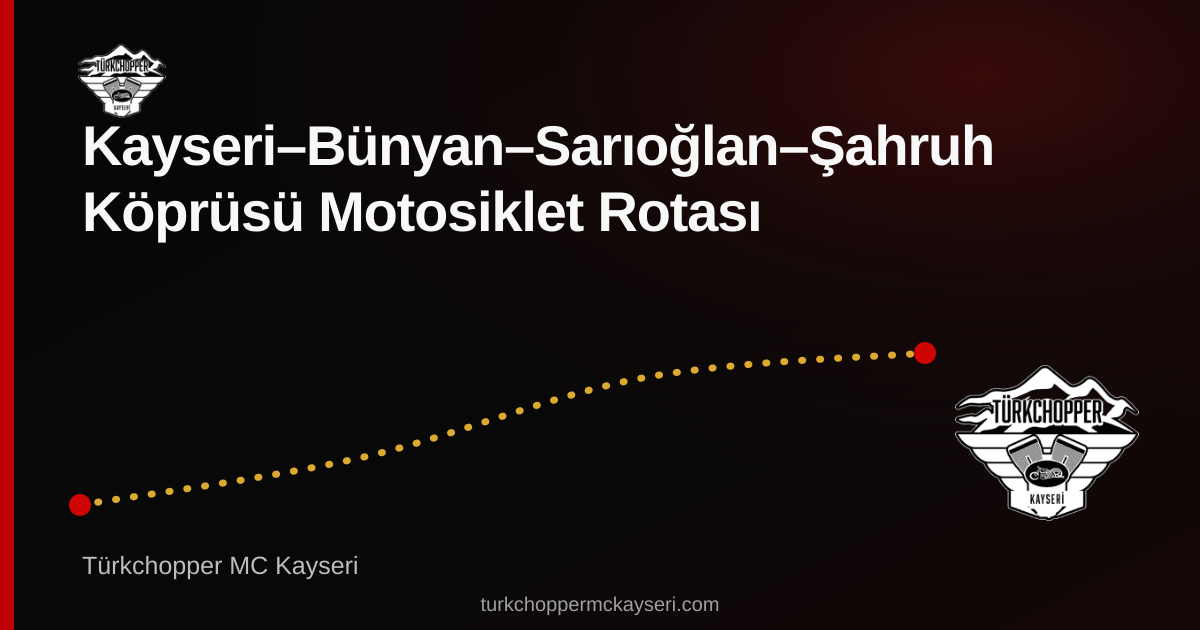 Bünyan–Sarıoğlan–Şahruh rota planı kapağı