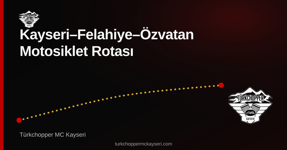 Felahiye–Özvatan rota planı kapağı