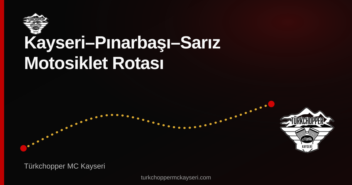 Pınarbaşı–Sarız rota planı kapağı